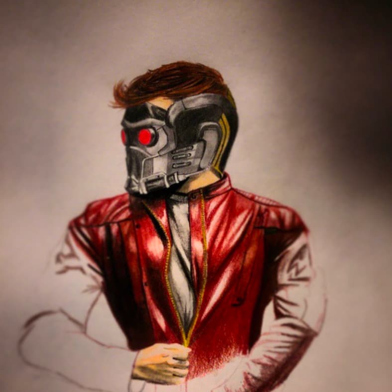 Started this in colored pencils...