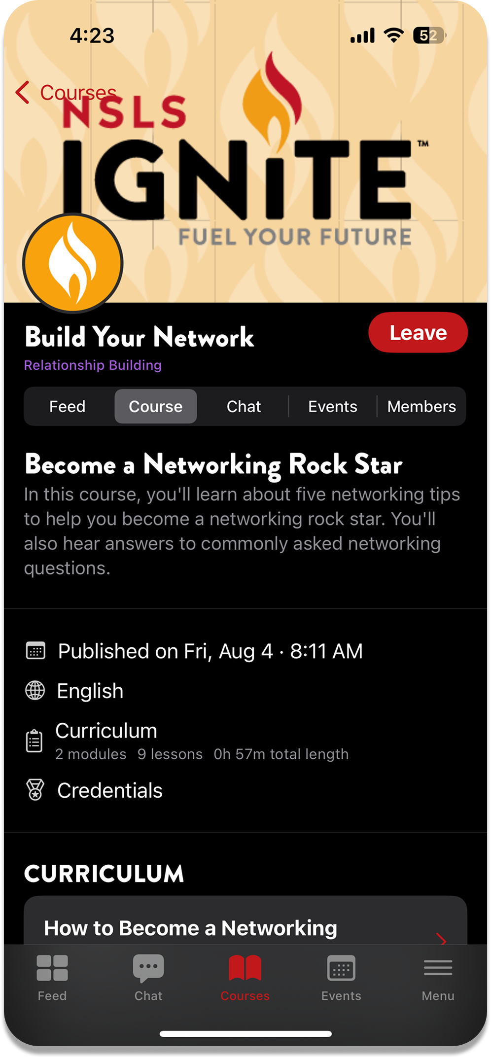 NSLS Screen 6