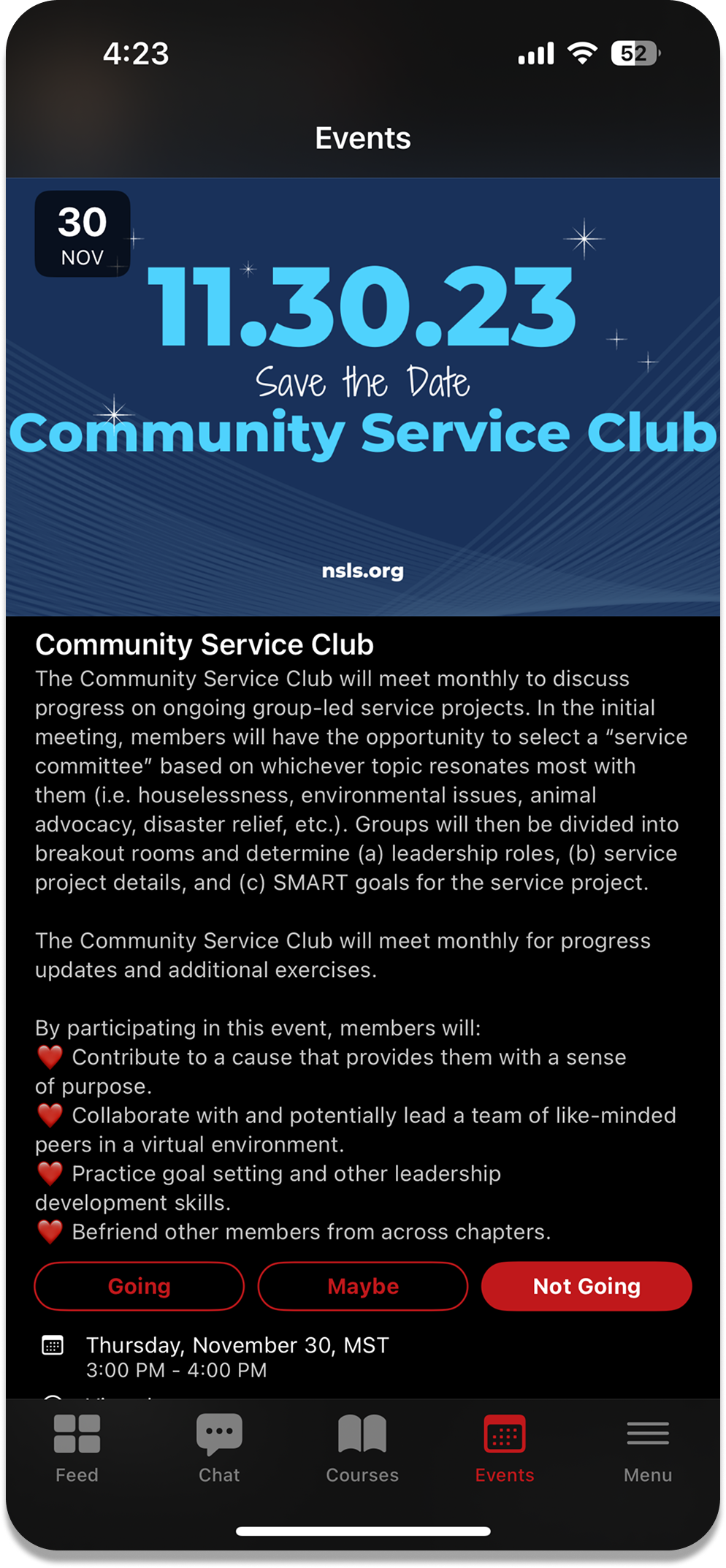 NSLS Screen 8