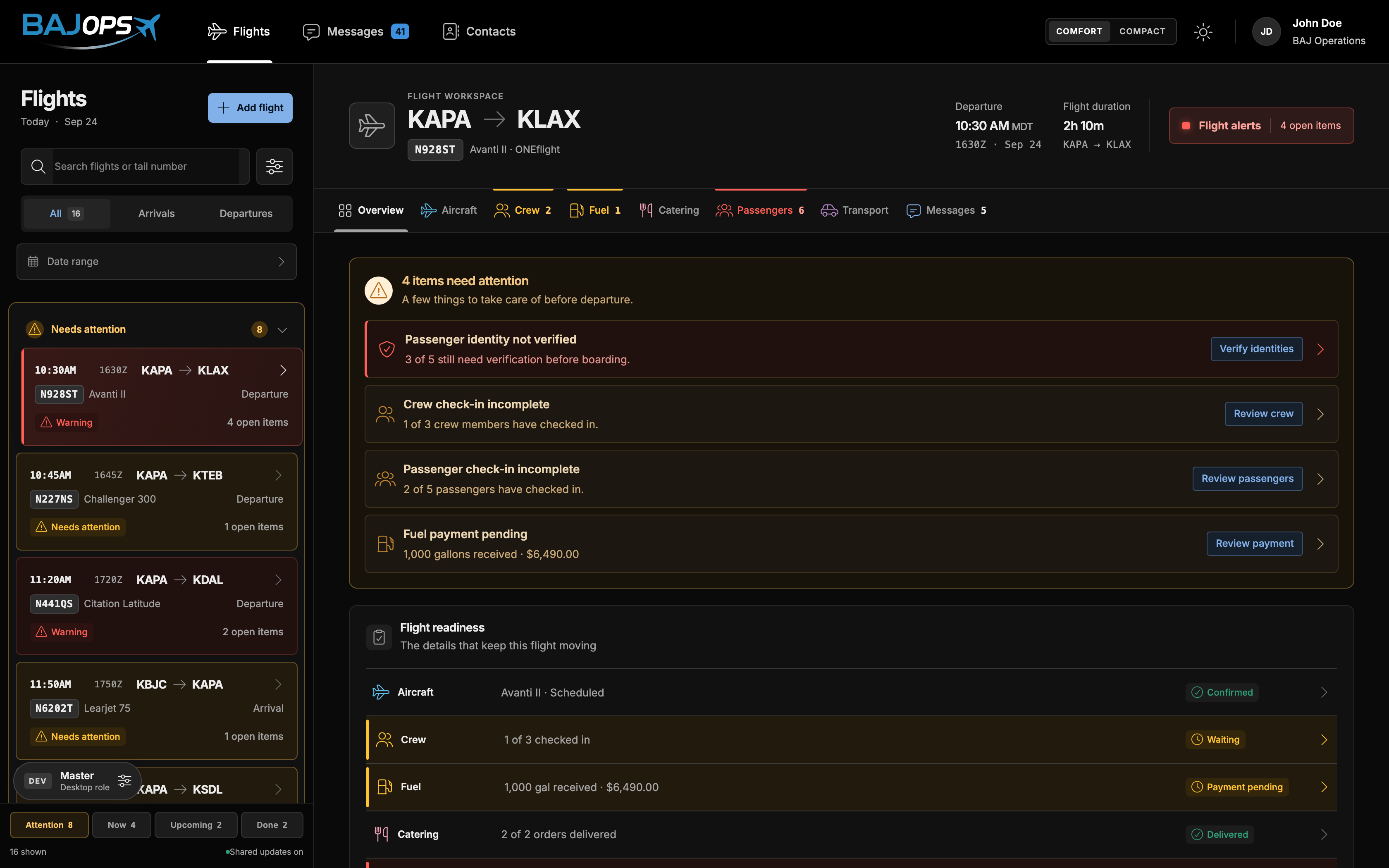 Operations & FBO product view